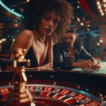 Live-dealer table with human dealer broadcasting on slot olxtoto platform